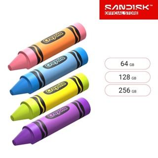 SANDISK Crayola® USB-C Flash Drive 64GB 128GB 256GB (SDCZIC-…