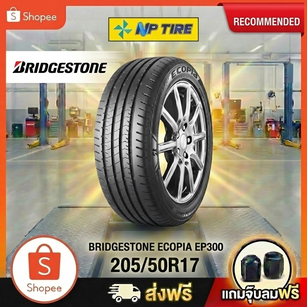ยาง 205/50R17 BRIDGESTONE ECOPIA EP300  ราคาต่อเส้น  ปี 2025
