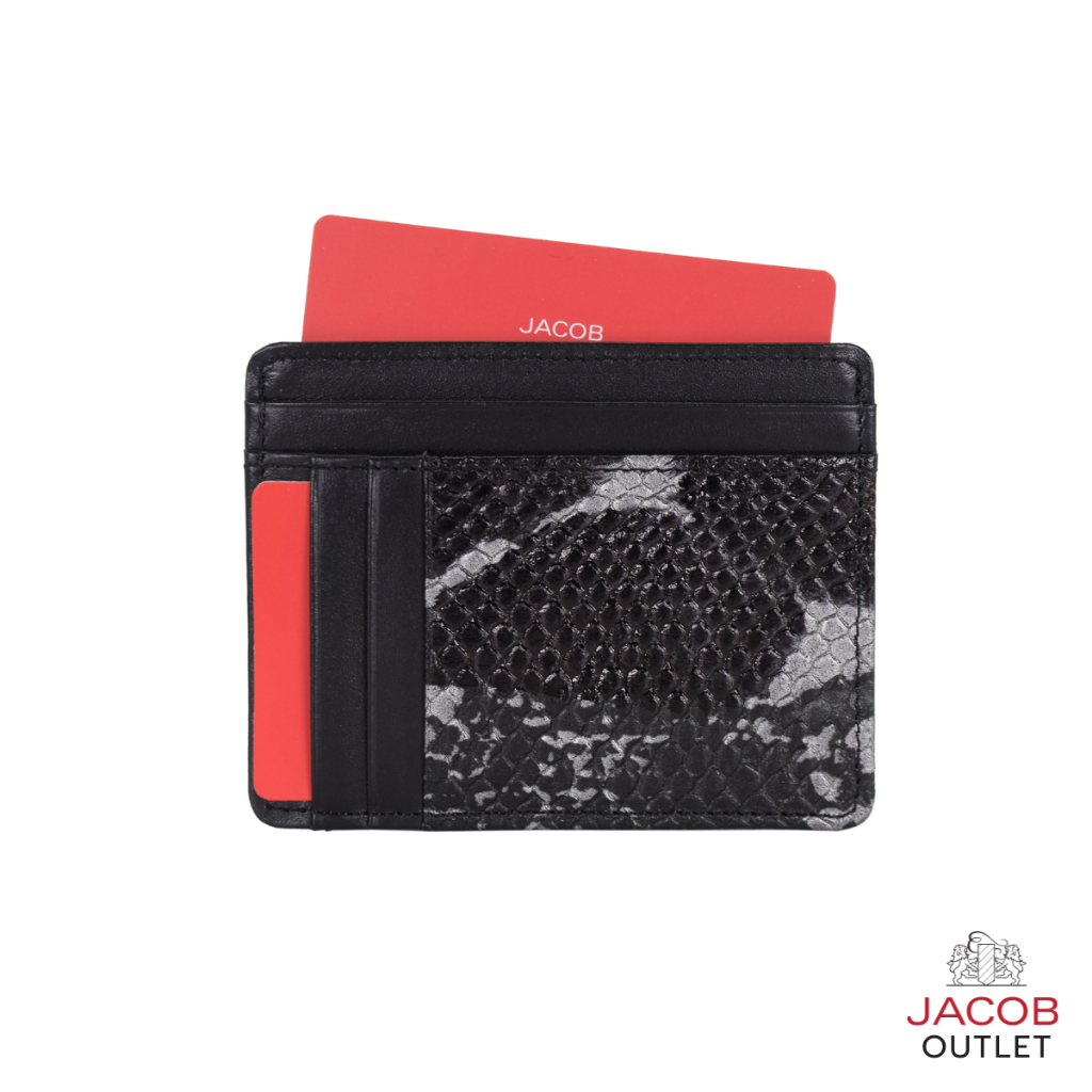 JACOB กระเป๋าใส่บัตรสตรี ดีไซน์ลายหนัง  รุ่น 63060