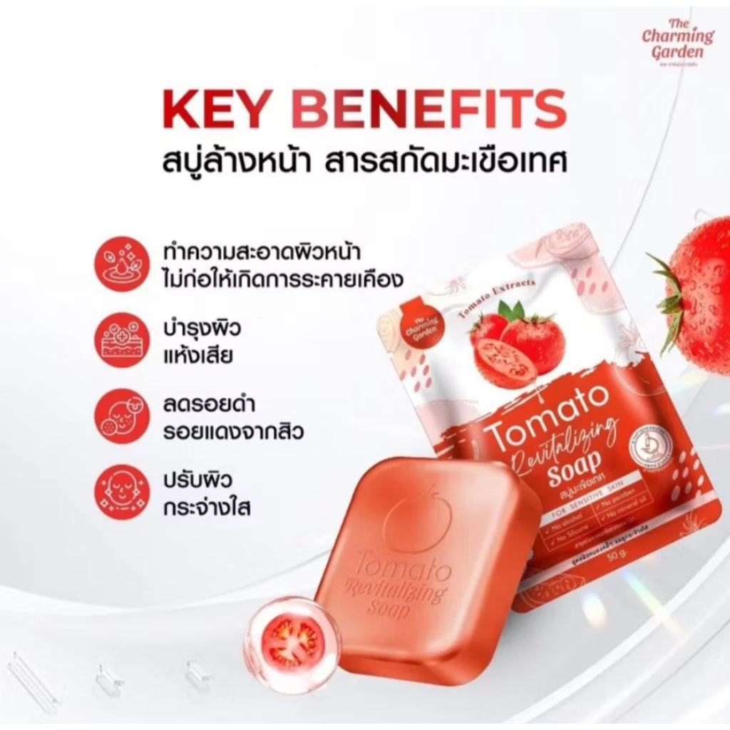 [สบู่ใบบัวบกกู้ผิว!] เดอะ ชาร์มมิ่ง การ์เด้น ใบบัวบกกู้ผิว เจล สบู่ ครีม Cica Revitalizing Gel 50g & Soap 50g & Cream thumbnail 4