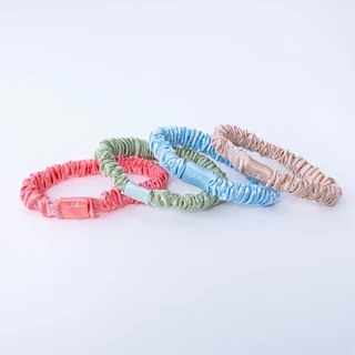 invisibobble ยางรัดผม ถนอมเส้นผม รุ่น Beauties Satin Sorbet (1 กล่องบรรจุ 4 ชิ้น)
