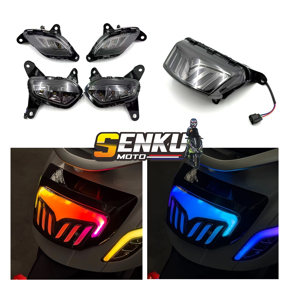 ชุดไฟท้าย ไฟเลี้ยวแต่ง Honda Giorno+ ไฟเลี้ยวหน้า+หลัง RGB ควบคุมผ่านแอป