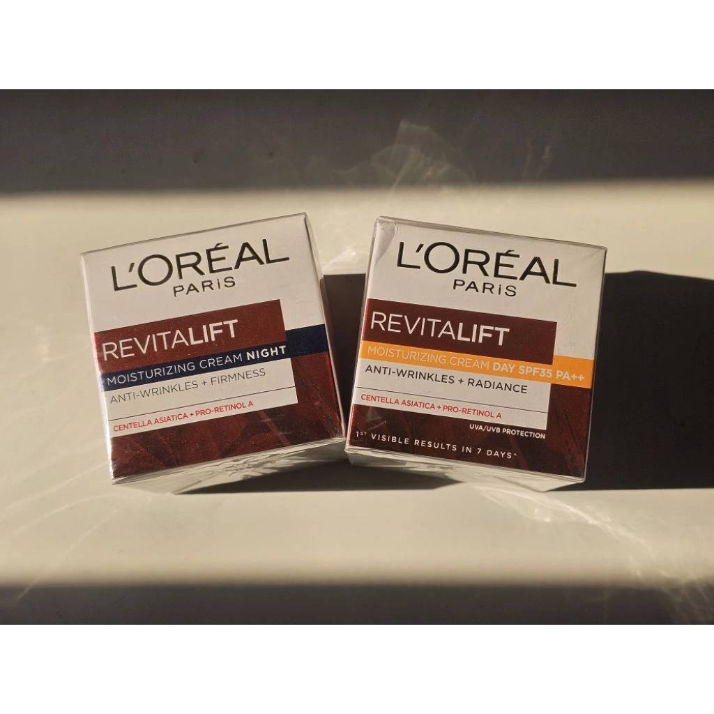 Loreal Paris Revitalift Cream 50G ลอรีอัล ปารีส รีไวทัลลิฟท์ เดย์ครีม 50 มล. + ไนท์ครีม 50 มล.