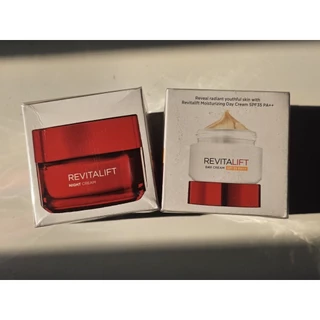 Loreal Paris Revitalift Cream 50G ลอรีอัล ปารีส รีไวทัลลิฟท์ เดย์ครีม 50 มล. + ไนท์ครีม 50 มล.