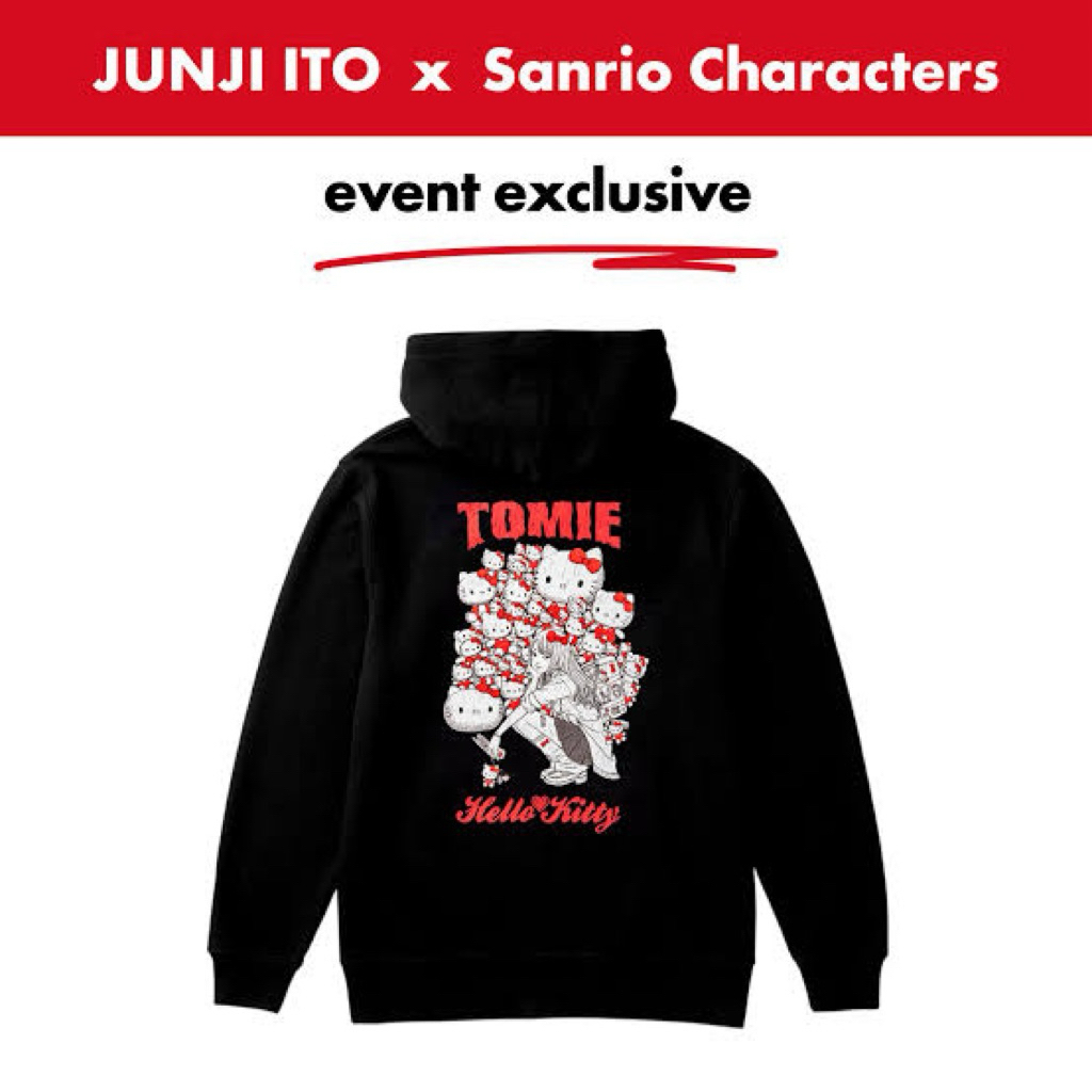 *พร้อมส่งในไทย*🇹🇭เสื้อฮู้ด Sanrio Hello Kitty x Junji Ito ของแท้ มีไซส์เดียวคือ XL