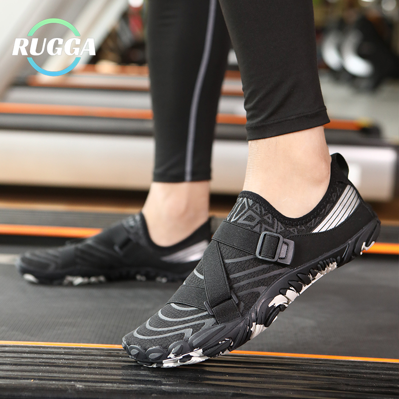 RUGGA 2026 ใหม่ Unisex คู่รองเท้าสำหรับฟิตเนสโยคะยาง Anti-SLIP รองเท้าวิ่ง Deadlift รองเท้า
