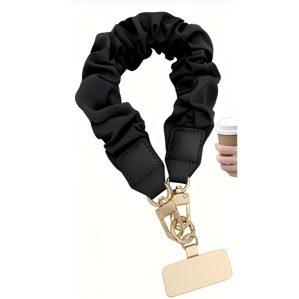 เชือกคล้องข้อมือโทรศัพท์ สายคล้องมือถือผ้านุ่มระดับไฮเอนด์ ห้อยมือถือได้มั่นคงพกพาง่ายช่วยกันหล่นและกันหายใช้ได้หลายรุ่น - รูปที่ 2