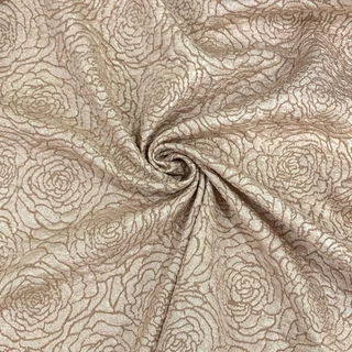 ผ้าแจ็คการ์ด (Jacquard Big Flowers) ลายดอกกุหลาบใหญ่ หน้ากว้าง60นิ้ว ผ้าหลา ผ้าตัดชุดออกงาน