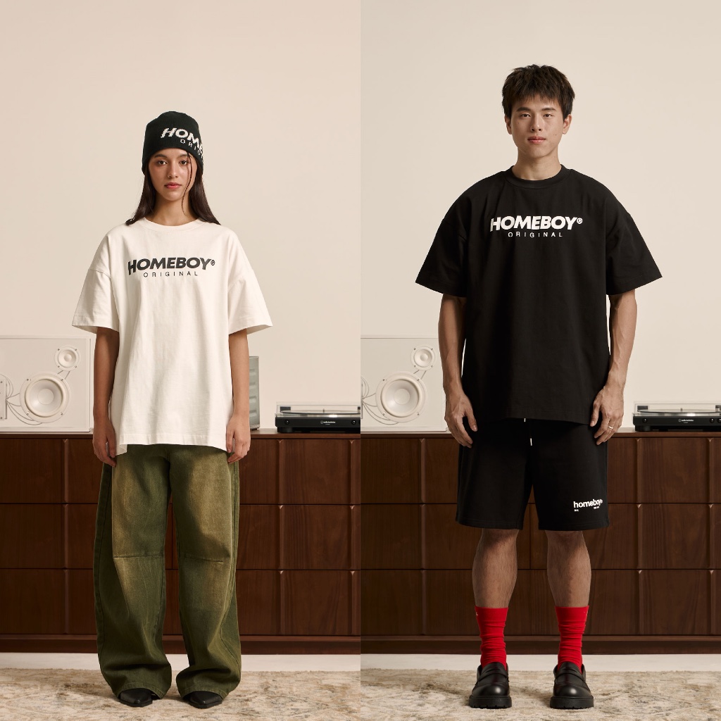 ❗️[ส่งด่วน กทม. 4 ชม.]❗️HOMEBOY เสื้อ UNISEX รุ่น HB.ORIGINAL.OVS.TEE