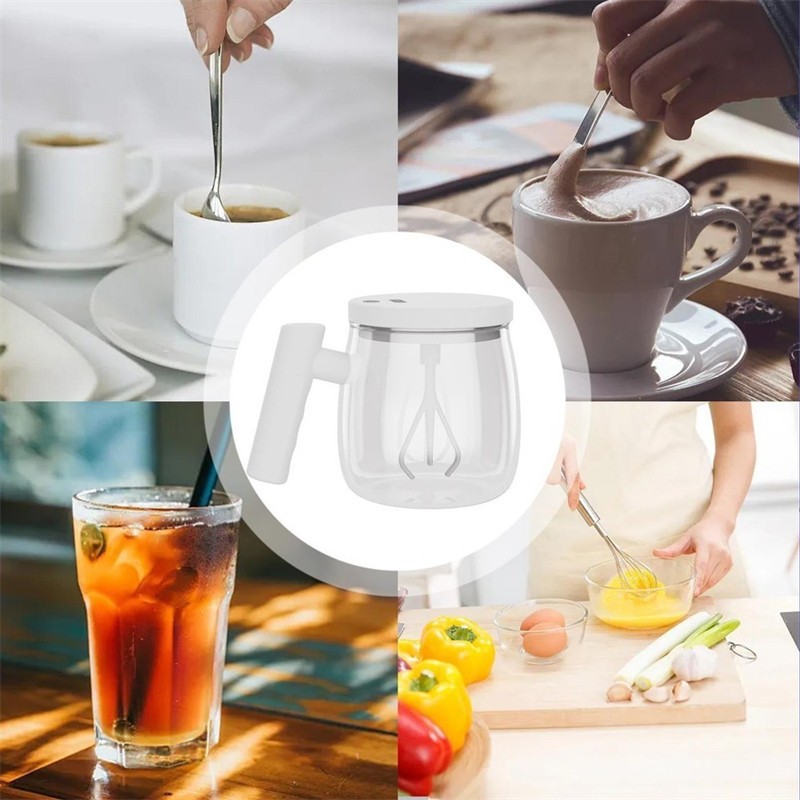 ถ้วยปั่นอัตโนมัติ 400ml แก้วคนไฟฟ้า ถ้วยกาแฟ เครื่องปั่นพกพา สำหรับผสมอาหารและเครื่องดื่ม ราคา ถูกที่สุด ดีลบีเคเค แกลเลอรีภาพที่ 4