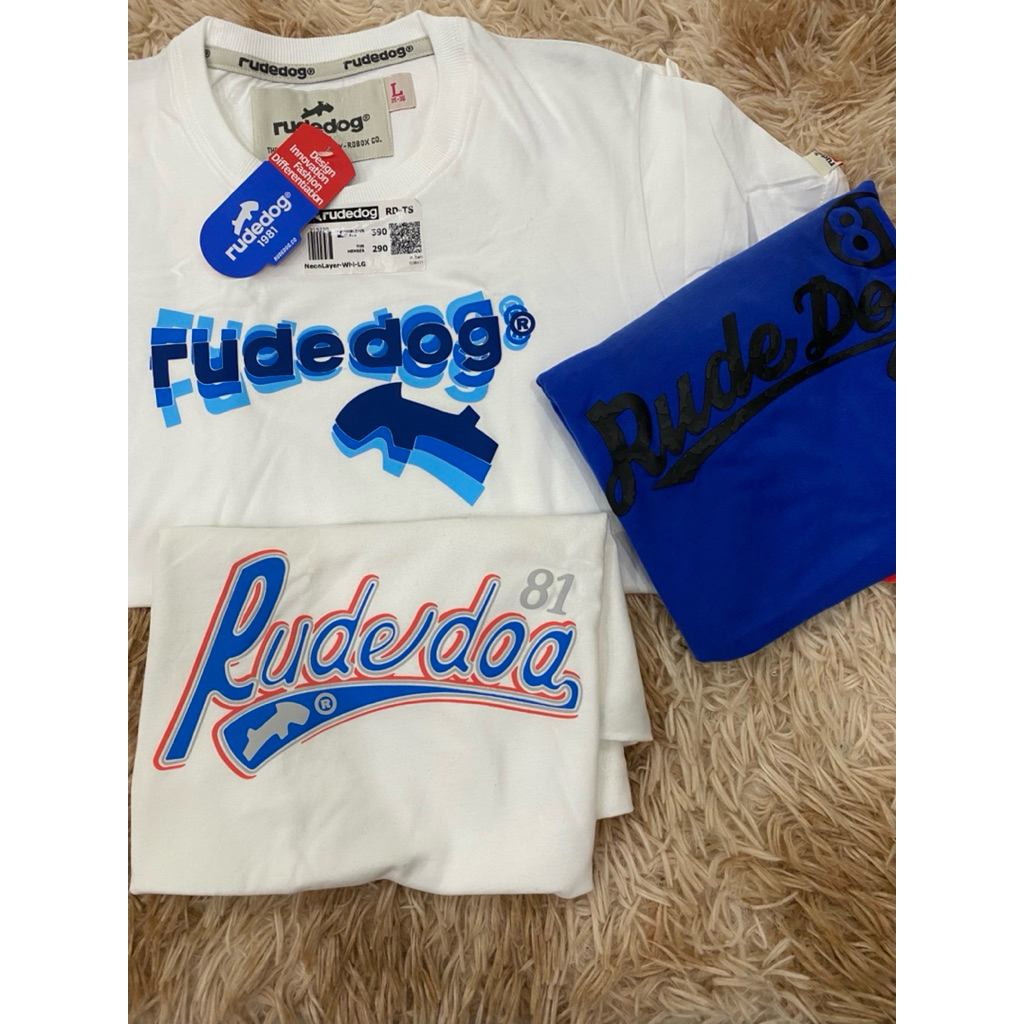 เซลแท้100% เสื้อยืดแขนสั้นLญ.Rudedogแท้อก35-36ยาว26