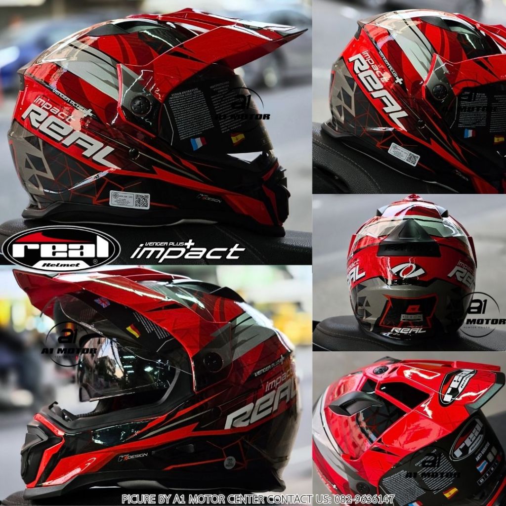 Real Venger Plus หมวกกันน็อค ทัวร์ริ่ง แอดเวนเจอร์ มาตรฐาน มอก.และ ECE
