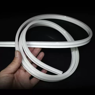 ปลอกซิลิโคนนำแสงแบบแบน ปลอกไฟเส้นแบบแบน LED RGB ขนาด 8 มิล ราคาต่อเมตร
