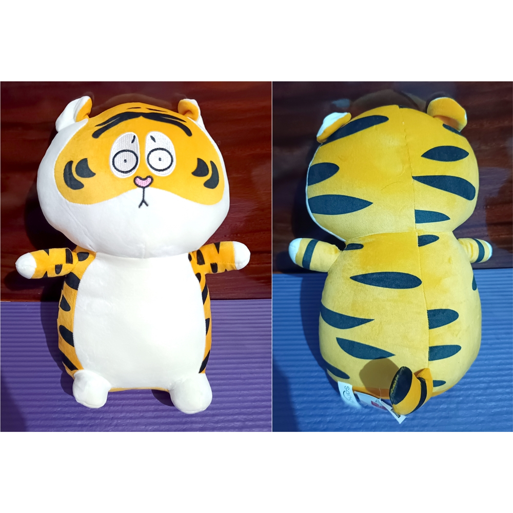 ตุ๊กตาเสือ ตัวนิ่มแน่น ขนสั้นนุ่ม 30ซม.