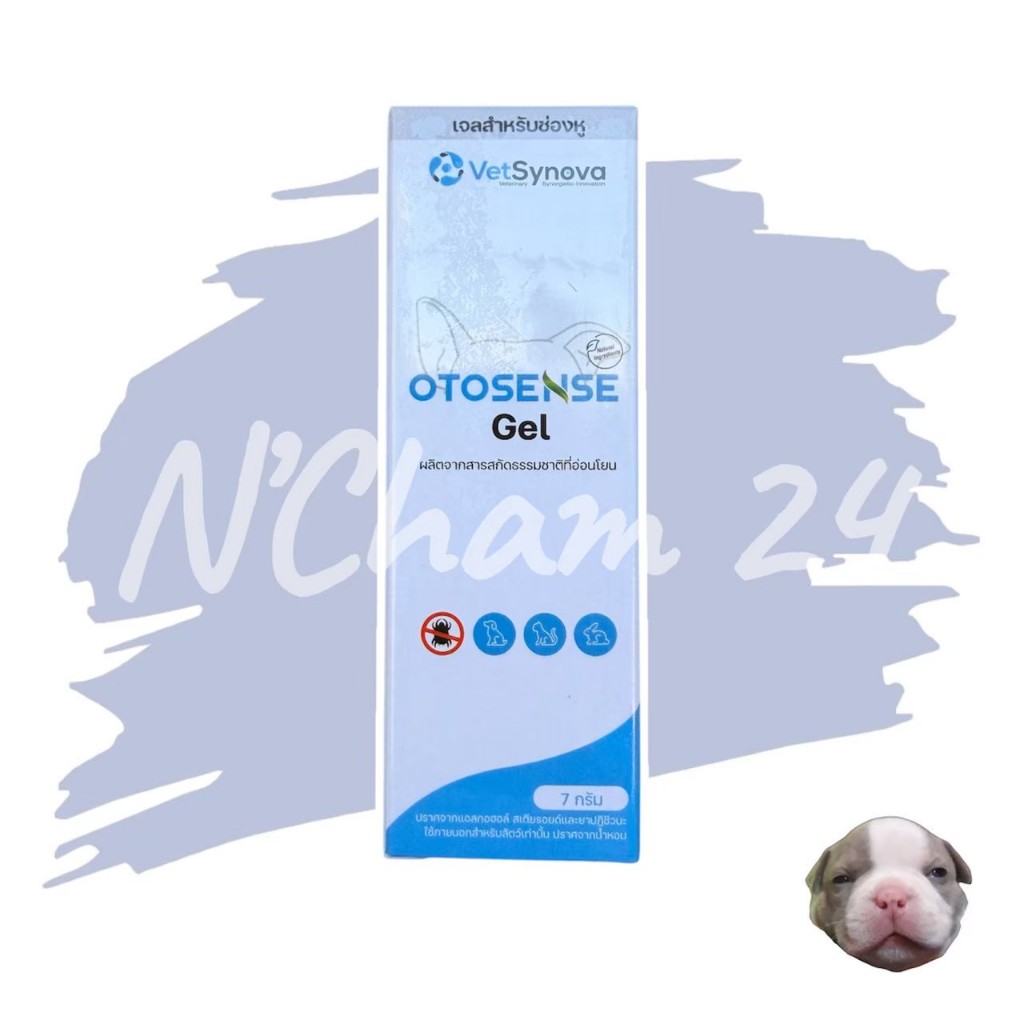 Otosense Gel น้ำยาทำความสะอาดช่องหูสัตว์เลี้ยง กำจัดกลิ่น ไรในหู ช่วยเพิ่มประสิทธิภาพกำจัดไรในหู