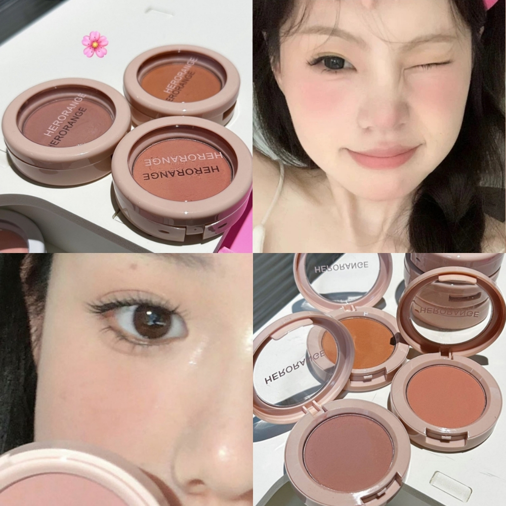 YOTAI ❤️HERORANGE❤️พาเลทบลัชออน เนื้อแมท สีสวย เนื้อละเอียด กันน้ำ กันเหงื่อ ติดทนนาน คุณภาพดี