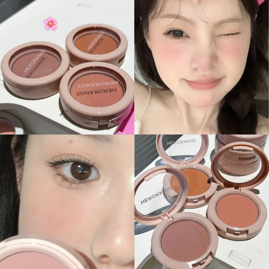 YOTAI ❤️HERORANGE❤️พาเลทบลัชออน เนื้อแมท สีสวย เนื้อละเอียด กันน้ำ กันเหงื่อ ติดทนนาน คุณภาพดี