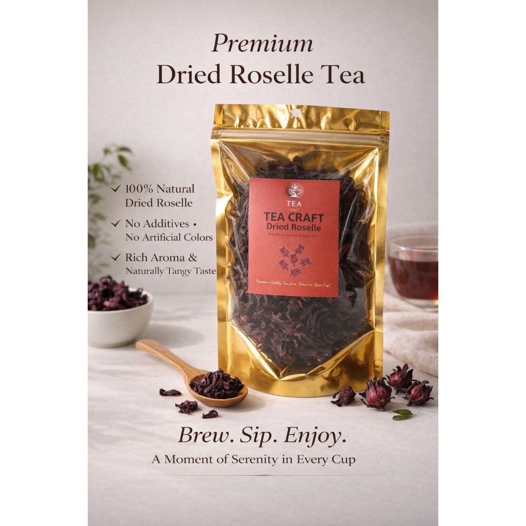 ชากระเจี๊ยบ กระเจี๊ยบอบแห้ง เกรดพรีเมียม ชาดอกไม้  Tea Craft