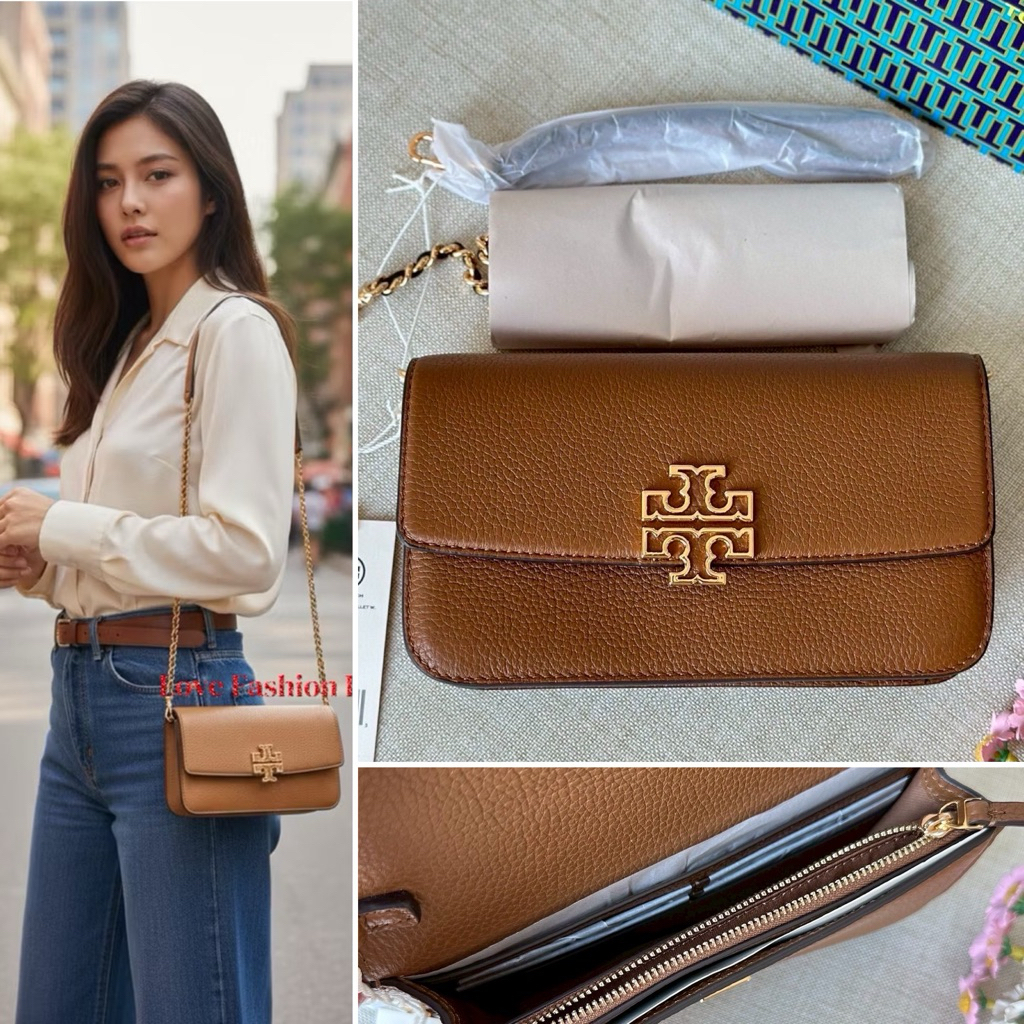 👑ผ่อน 0%👑 กระเป๋าสะพาย Torry Britten Chain Wallet with Wrislet 141012