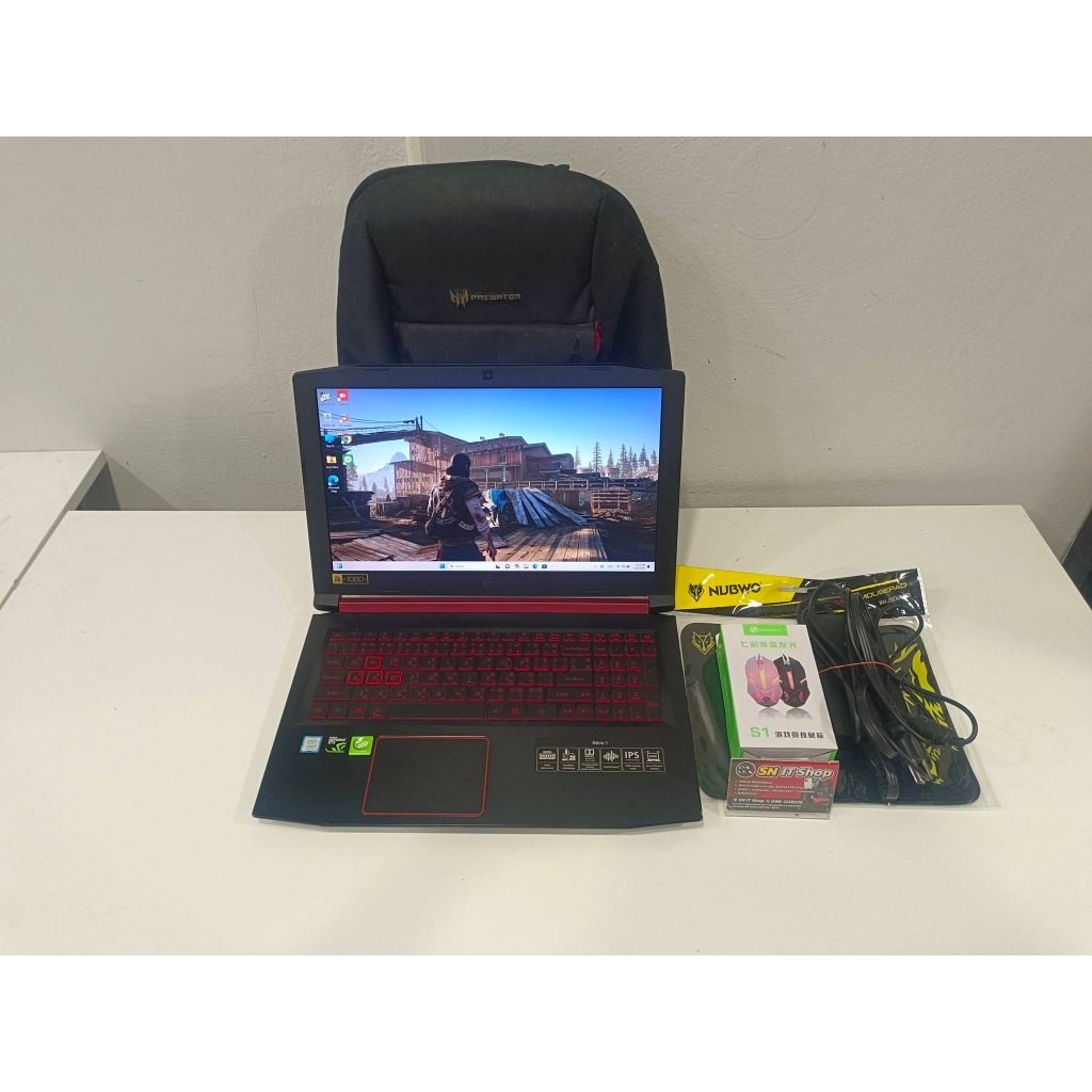 Acer Nitro 5 (มือสอง) สเปค I5 GEN 7 RAM 8GB SSD 256GB HDD 1 TB การ์ดจอ GTX 1050 เล่นเกมส์ ตัดต่อ เขี