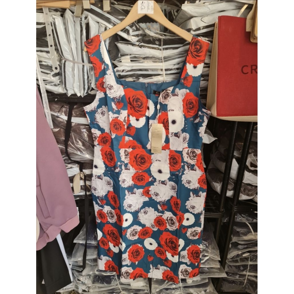 A114สีขาว A115สีเขียวꔛ ꕤ ˚เดรสงานป้าย Caviar ทรงวินเทจเข้ารูป มีฟองน้ำที่หน้าอก มีซับใน ลายดอกคมชัด ทรงสวยมากตะโกนꔛ ꕤ ˚ - รูปที่ 4