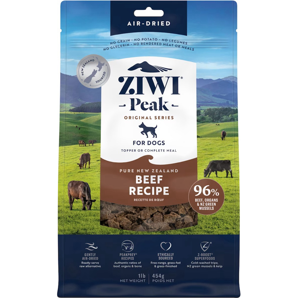 อาหารสุนัข Ziwi Peak Air Dried Beef Recipe ขนาด 454 g