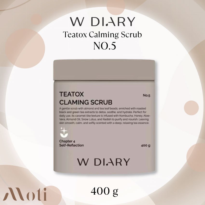 W Diary No.5 Teatox Calming Scrub  400g.