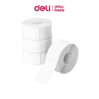 Deli สติ๊กเกอร์ สติ๊กเกอร์บาร์โค้ด ติดฉลากสินค้า กันน้ำได้ ใ…