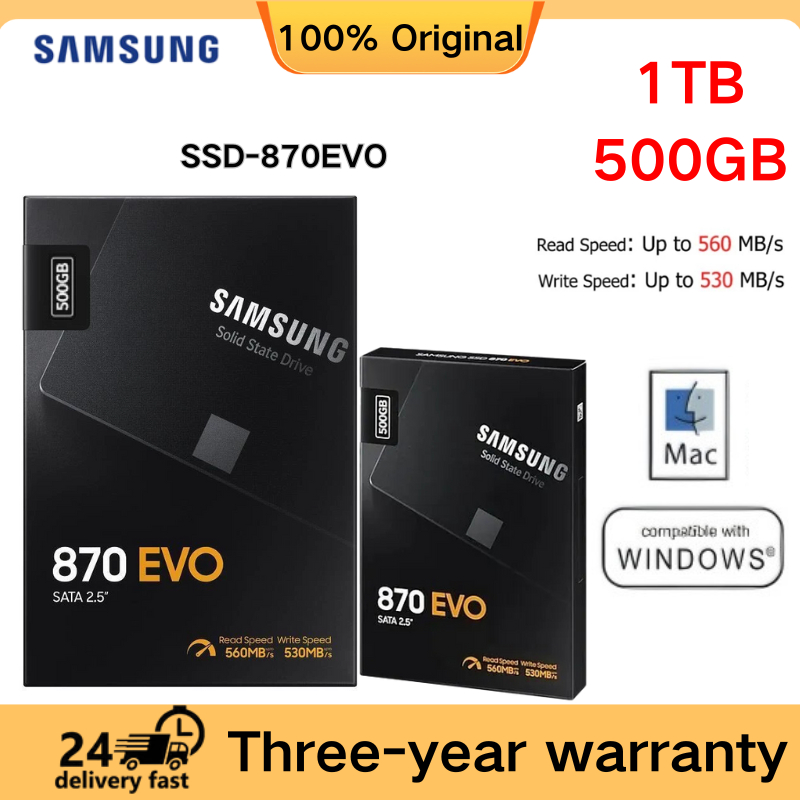 500GB 1TB 2TB 870EVO 6.0Gb/s SSD SATA3 Internal hard drive2.5'' Solid state drives