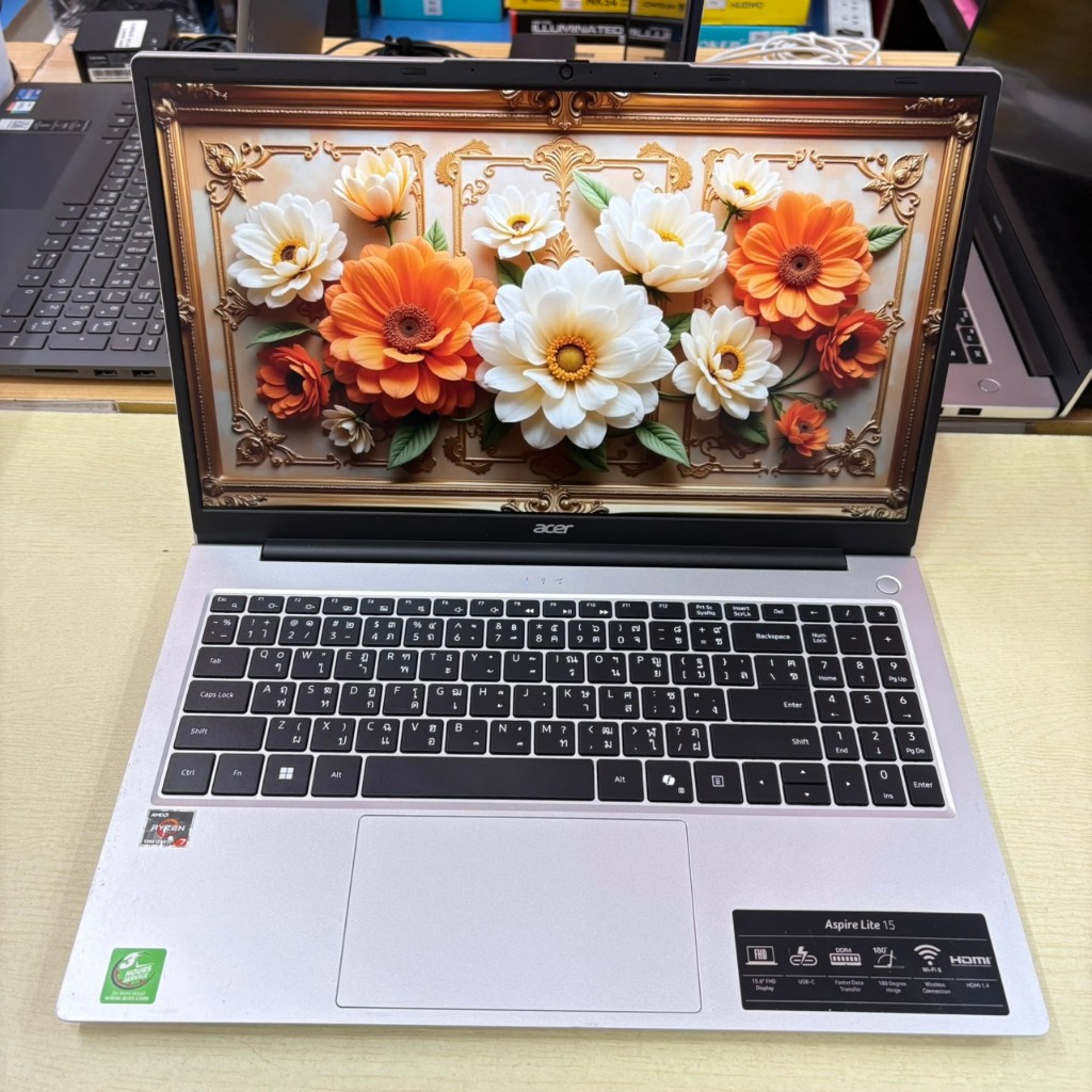 ACER  ASPIRE  LITE 15  AL15 - 41P - R47V  ประกันศูนย์ Onsite 30/04/2027  ประกัน  Advice 26/07/2027  