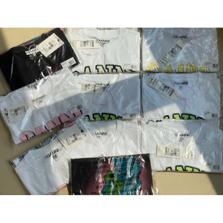 (สินค้าพร้อมส่ง🛵)Ganni Basic Cotton T-shirt ของแท้ 💯