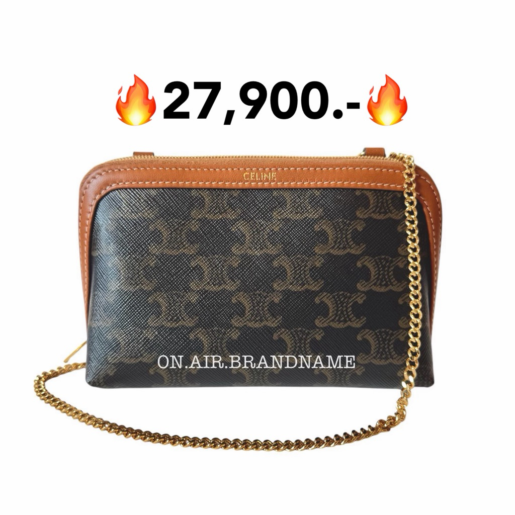 New celine clutch with chain น่ารักมาก ขายดี