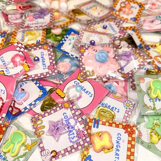 พร้อมส่ง❤️ พวงกุญแจ แหวนลูกปัด ของแถมลูกค้า ของขวัญปัจฉิม คล…