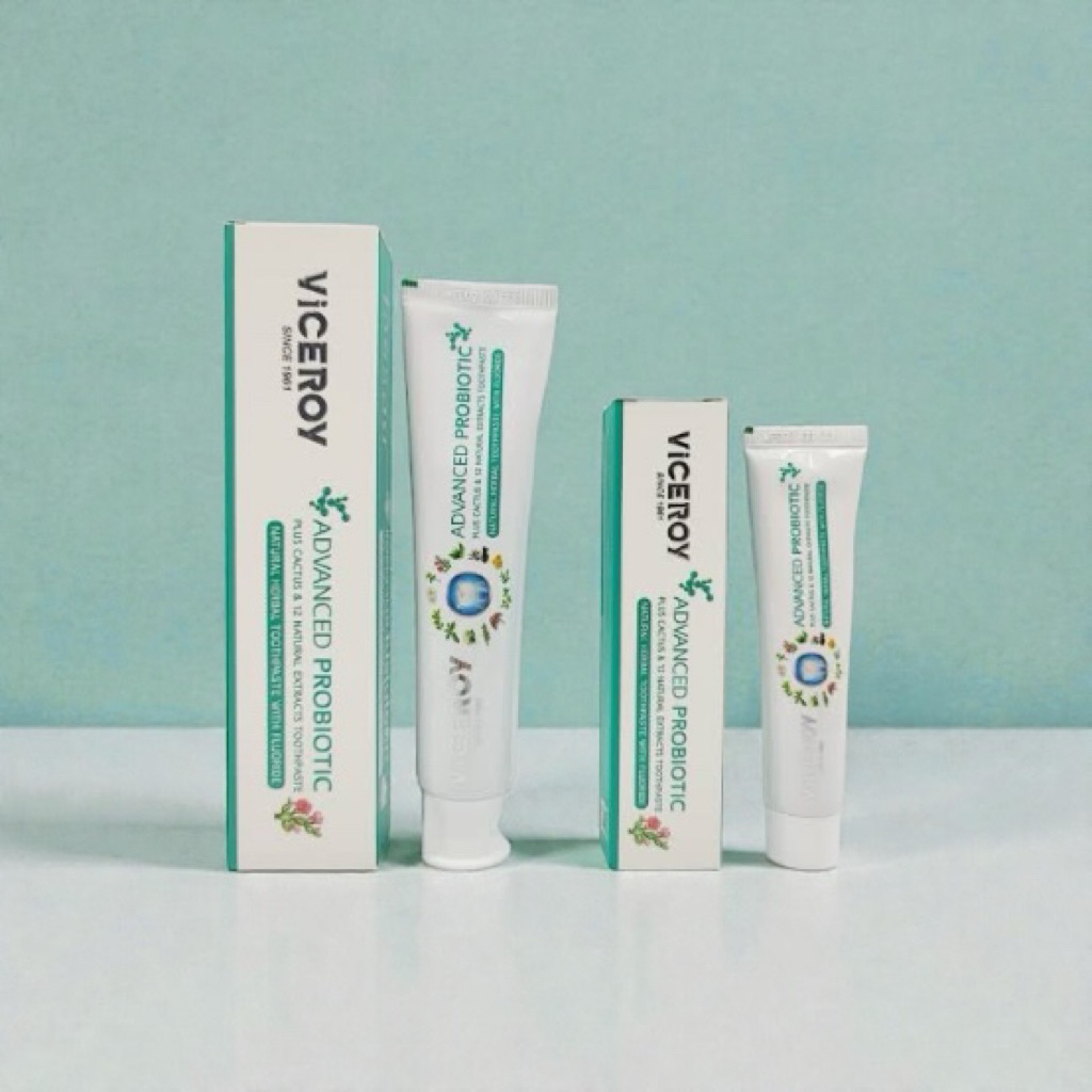 Viceroy🦷ยาสีฟันไวซอย(สูตรใหม่)แอดวานซ์ โปรไบโอติก พลัส แคคตัส แอนด์ 12 เนเชอรัล🍀