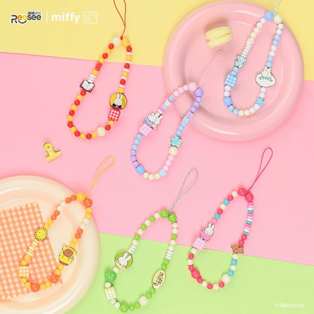(พร้อมส่ง) 🐰🤏🏻🌷กล่องจุ่มสายคล้องโทรศัพท์ Miffy มีทั้งหมด 6 ลาย