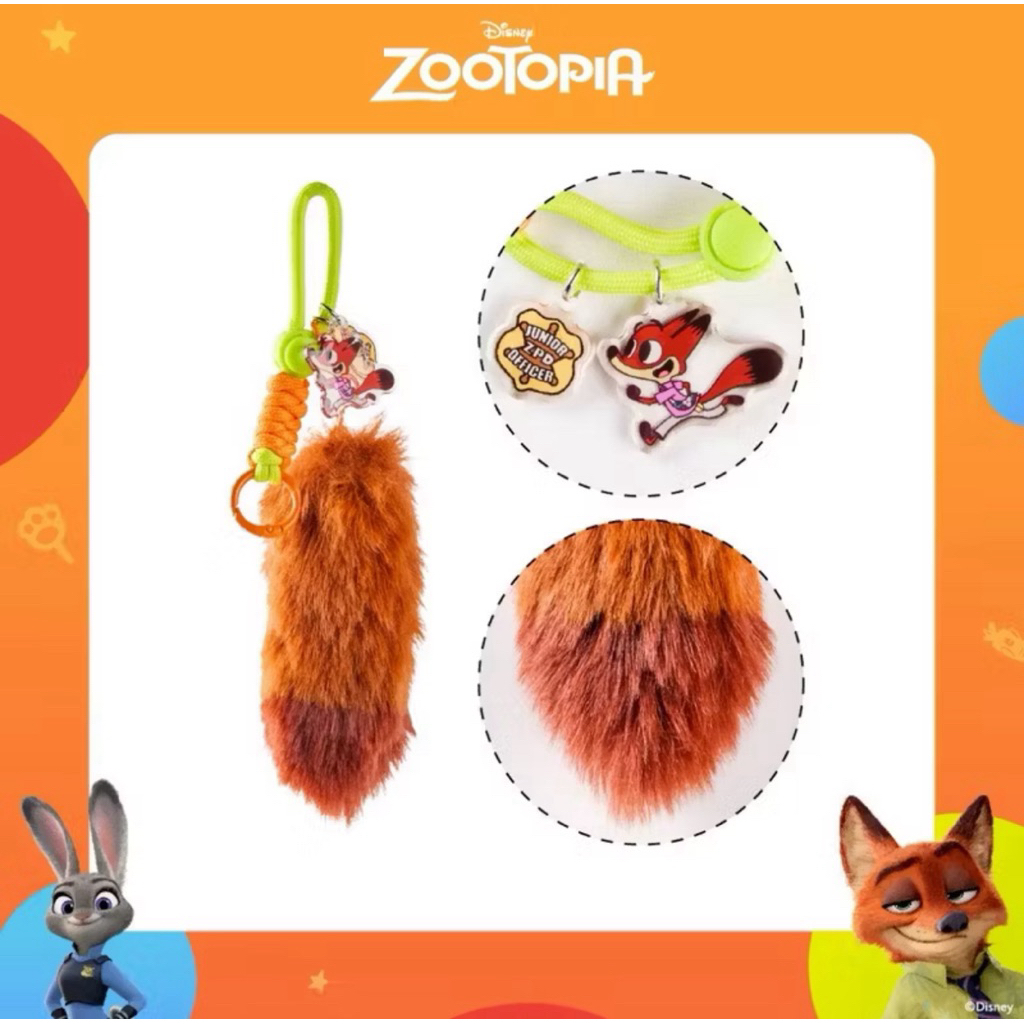 ZOOTOPIAพวงกุญแจลิขสิทธิ์แท้💯🦊