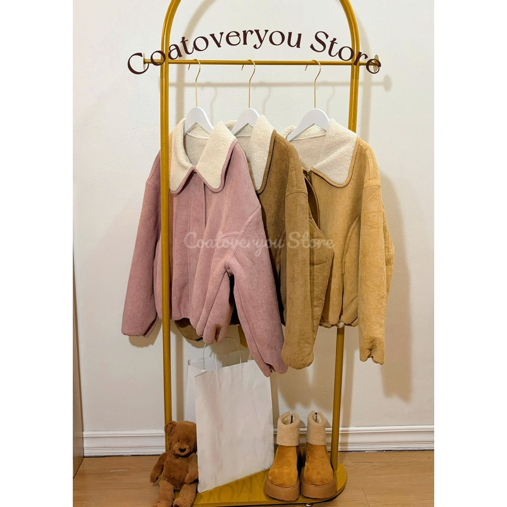pastel series suede jacket - รูปที่ 4