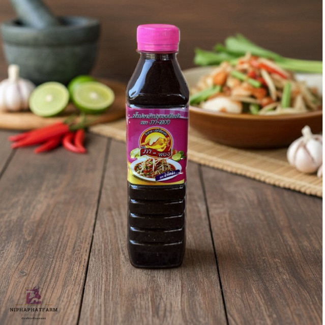 น้ำปลาร้าตราภาทอง สูตรนัวโหน่งสีชมพู ขนาด 400 มล.