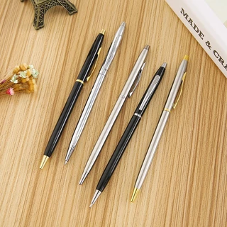 (พร้อมส่ง🇹🇭) ปากกาลูกลื่นสไตล์ Cross ปากกาสแตนเลส ปากกาทอง ปากกาโลหะ ปากกาหรู
