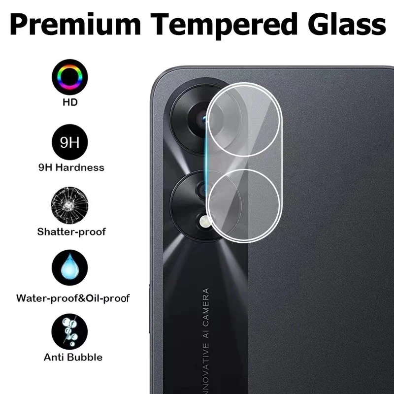 เลนส์กล้อง ตรงรุ่น Oppo A17 A17K ฟิล์มกระจกกันรอย เต็มเลนส์Oppo A17 A17K