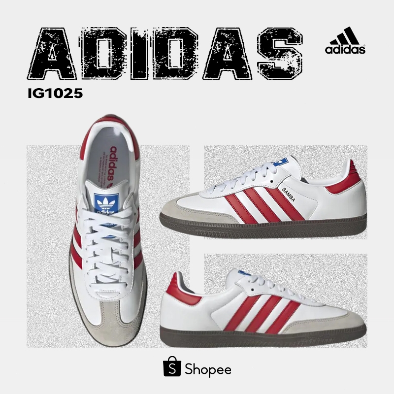 🔸ของแท้ 100% สั่งจองล่วงหน้า🔸รองเท้าผ้าใบ adidas Originals SAMBA OG ทรง Low-top สำหรับผู้ชายและผู้หญ