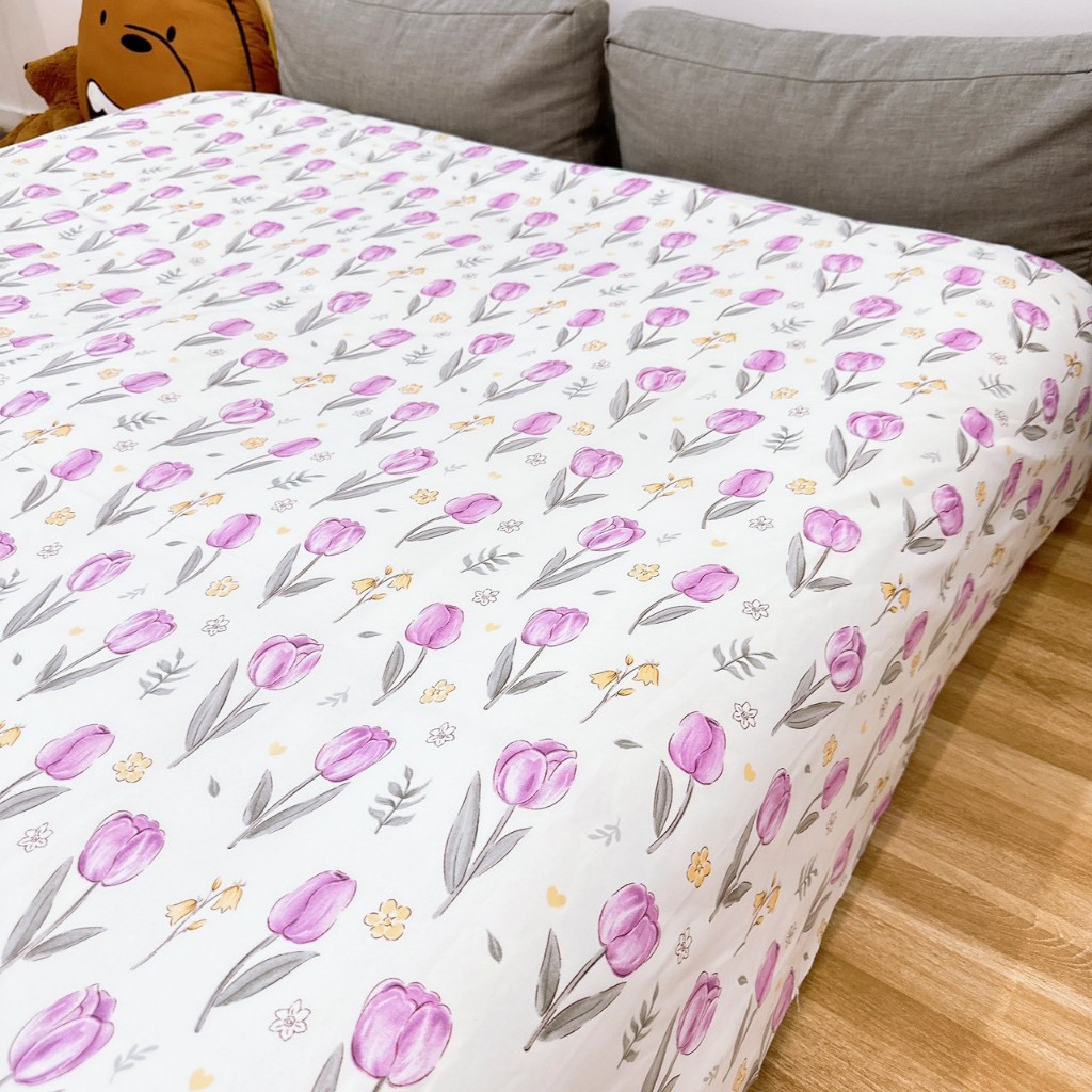 ผ้าปูที่นอน ✨️ขนาดพิเศษ 7ฟุต 8.5ฟุต 9.5ฟุต ผ้าปูที่นอนรัดมุม 4มุม ผ้านิ่ม พร้อมส่ง งานไทย - รูปที่ 6