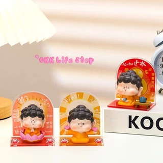 OKK Life Stop(A062)*พร้อมส่งในไทย*โมเดลฟิคเกอร์พระพุทธเจ้าน้อย ตกแต่งโต๊ะทำงานเสริมดวงเสริมมงคล ของขวัญสายมูน่ารักๆ