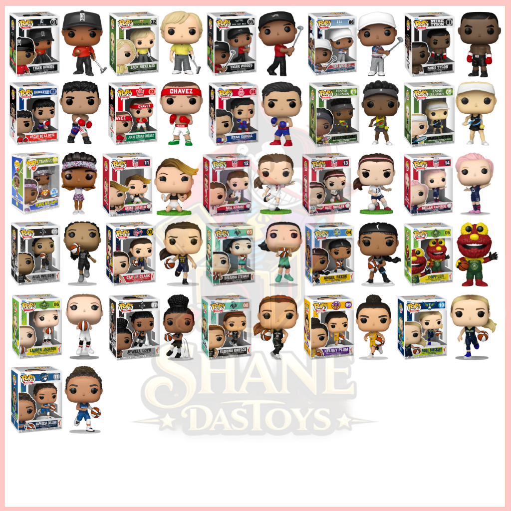 {PRE-ORDER} Funko Pop! Sports : GOLF, Boxing, Tennis, USMNT United State Women National Soccer Team, WNBA Womwn NBA