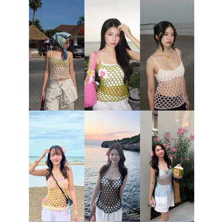 Lush Tank Top เสื้อตาข่ายไหมพรม sundaybkk.co (เฉพาะเสื้อด้านนอก)