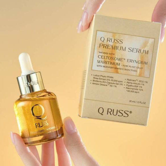 Q RUSS PREMIUM SERUM คิว รัสส์ พรีเมี่ยม เซรั่ม แพ็คเกจใหม่ ล่าสุด  1 ขวด ปริมาณ 20 มล.
