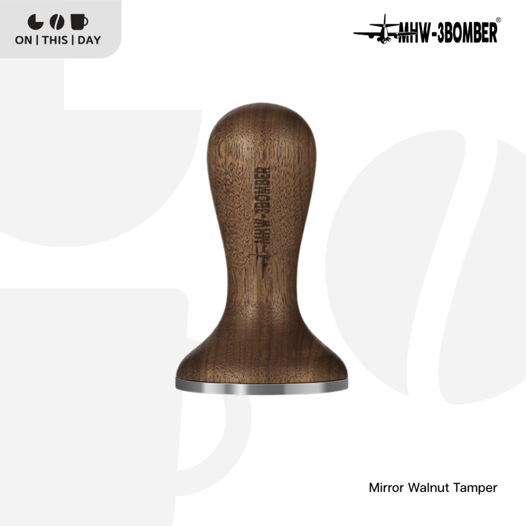 MHW-3BOMBER Mirror Walnut Tamper แทมเปอร์ ขนาด 58.35 mm