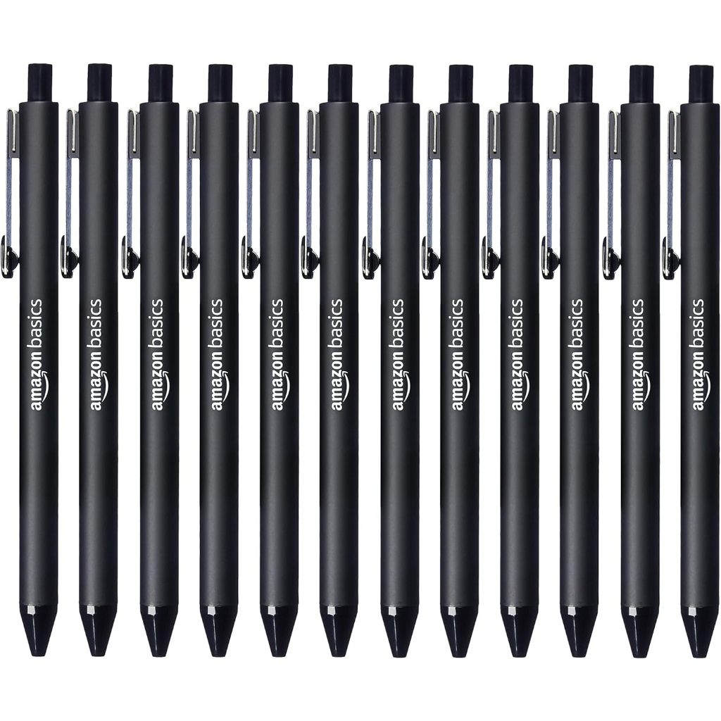 [Direct from Japan] Amazon Basics Ballpoint Pen 1.2mm 12-Pack, Black