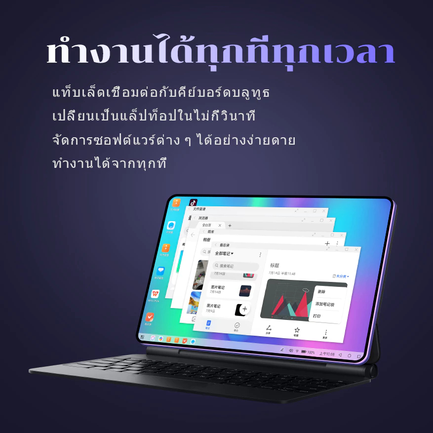 🥰【ซื้อ 1 แถม 11】 Tablet 5Gแท็บเล็ต รองรับซิม 2026 แท็ปเล็ต Android14แรม 16GB รอม 1TB แท็บเล็ต 11.8นิ้ว Full HD Dual SIM - รูปที่ 4