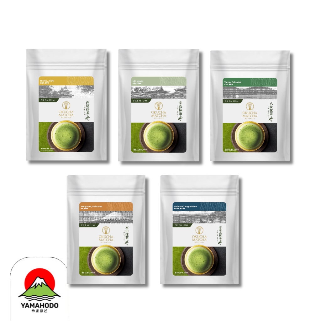 Matcha มัทฉะชาเขียว เกรดพรีเมี่ยม นำเข้าญี่ปุ่น 5 เมือง แบรนด์ Okucha Matcha